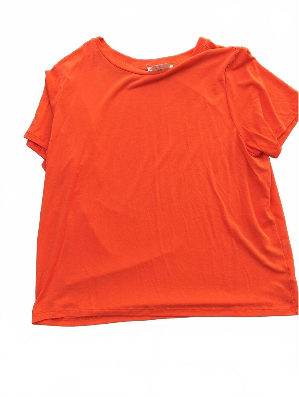Double Zero Medium orange short sleeve top